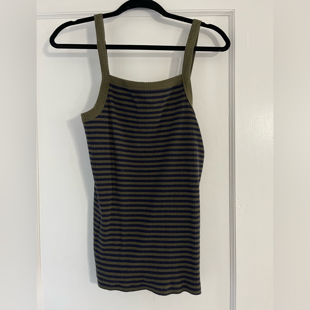 Thick rib knit tank top